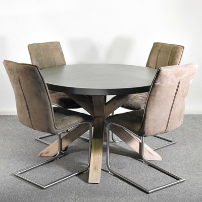 Lot 304 - A contemporary circular dining table, 120cm...