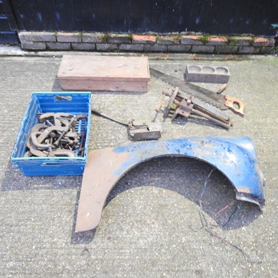 Lot 306 - A collection of G clamps and workshop tools