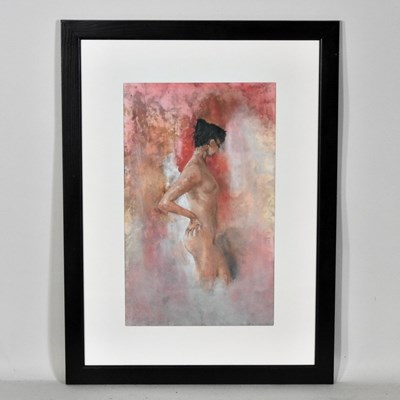 Lot 565 - Continental school, 20th century, nude, pastel...