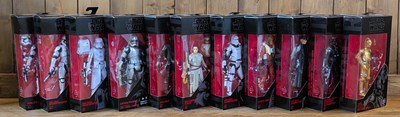 Lot 365 - A collection of eleven Hasbro Star Wars Black...