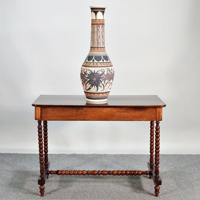 Lot 131 - A Victorian mahogany bobbin turned side table,...