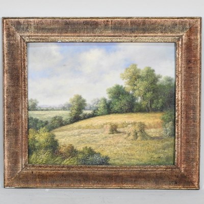 Lot 507 - H Wood, 20th century, country landscape,...