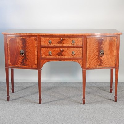 Lot 225 - A mid 20th century mahogany and inlaid sideboard