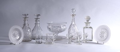 Lot 478 - A collection of mixed glassware, 19th century...