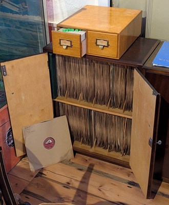 Lot 395 - A collection of vintage records, housed in two...