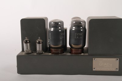 Lot 390 - A vintage Quad II valve amplifier, w.32cm