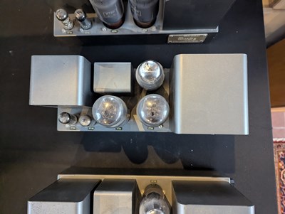 Lot 390 - A vintage Quad II valve amplifier, w.32cm