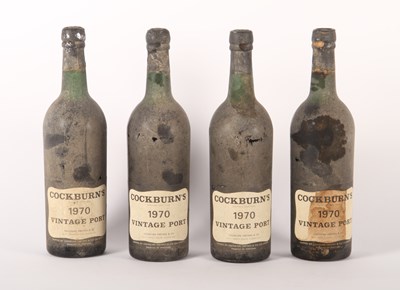 Lot 450 - Four bottles of Cockburn's 1970 vintage port