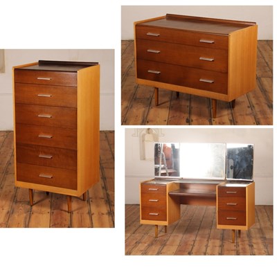 Lot 67 - A Stag Fineline oak five-piece bedroom suite,...