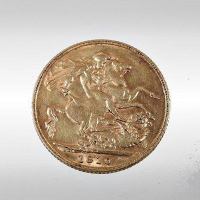 Lot 61 - An Edward VII sovereign, dated 1910