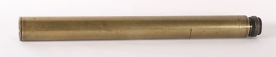 Lot 430 - A vintage brass telescope, 67cm