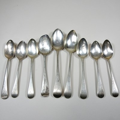 Lot 85 - Two 19th century Old English pattern silver...