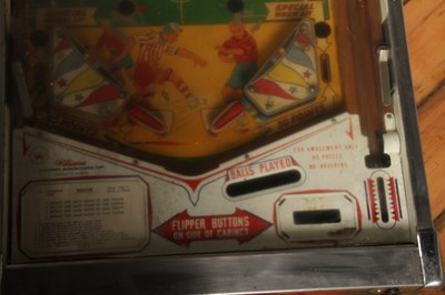 Lot 382 - A Williams Soccer pinball machine, circa 1960s,...