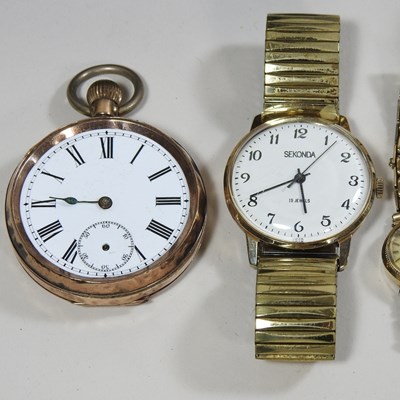 Lot 43 - A collection of nine various vintage wristwatches