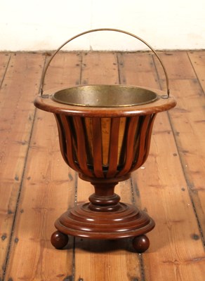 Lot 166 - A mahogany peat bucket, 19th century, having a...