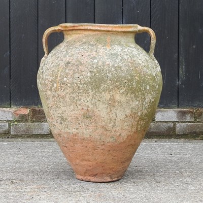 Lot 316 - A terracotta olive pot