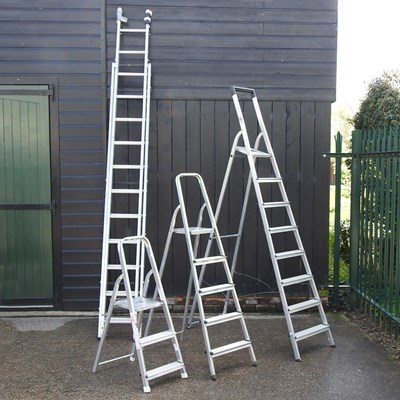 Lot 357 - An extending ladder, 320cm
