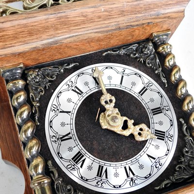 Lot 459 - A modern oak cased Dutch wall clock,...