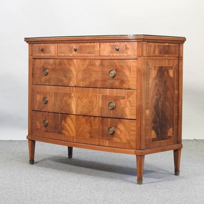 Lot 580 - A reproduction marquetry chest
