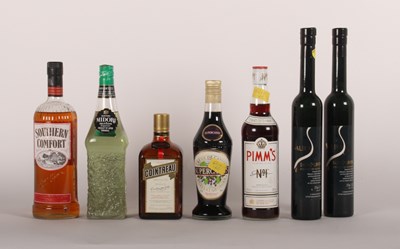 Lot 193 - A collection of liqueurs and spirits,...