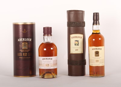 Lot 202 - Two boxed bottles of whisky, Aberlour 10 and 12