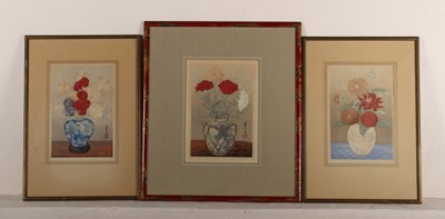 Lot 59 - Urushibara (Japanese, 1888-1953), three still...