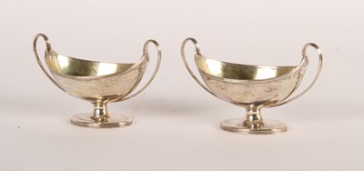 Lot 117 - A pair of George III silver salts, London 1790,...