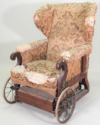 Lot 504 - A Victorian upholstered invalid chair