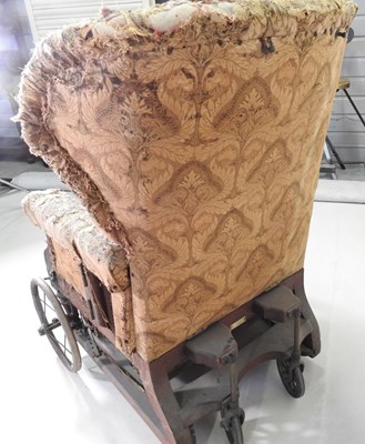 Lot 504 - A Victorian upholstered invalid chair