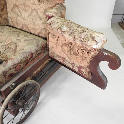 Lot 504 - A Victorian upholstered invalid chair