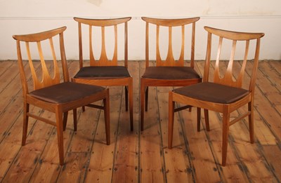 Lot 396 - A set of four G-Plan teak Brasilia dining...