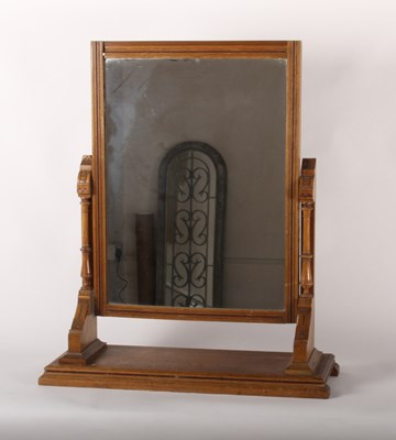 Lot 355 - A Victorian oak dressing mirror, 81 x 25 x 68cm