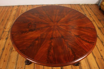 Lot 76 - A 19th century mahogany radially veneered...