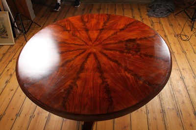 Lot 76 - A 19th century mahogany radially veneered...