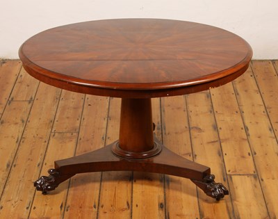 Lot 316 - A 19th century mahogany radially veneered...