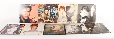 Lot 207 - A collection of nine David Bowie records, to...