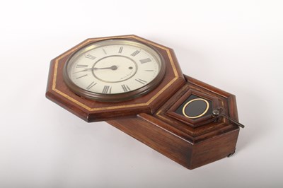 Lot 225 - A late 19th century Seth Thomas wall clock,...