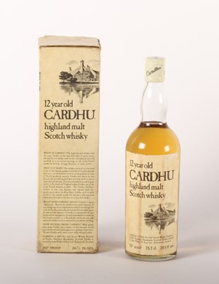 Lot 194 - A bottle of 12 year old Cardhu whisky, boxed