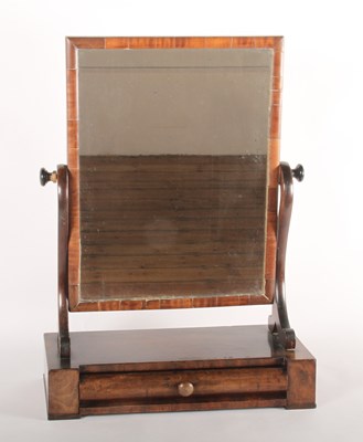 Lot 393 - A 19th century mahogany swing frame mirror, h...