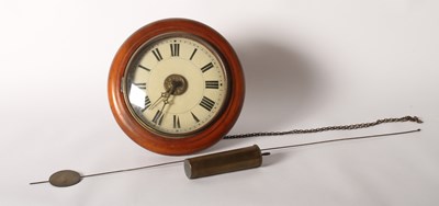 Lot 224 - A 19th century postman’s alarm clock, dia.30cm