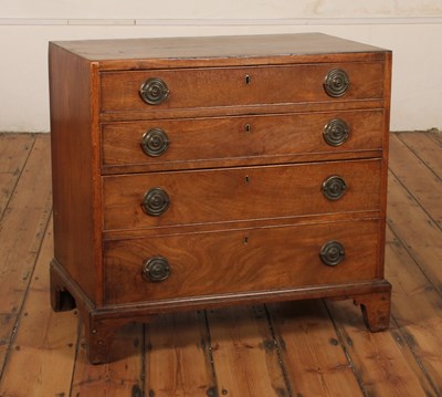 Lot 351 - A 19th century mahogany chest of drawers, h...