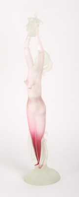 Lot 171 - An Art deco frosted glass figure of a lady,...