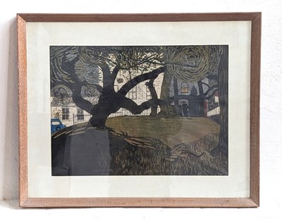 Lot 13 - After Robert Tavener (1920-2004), street scene,...