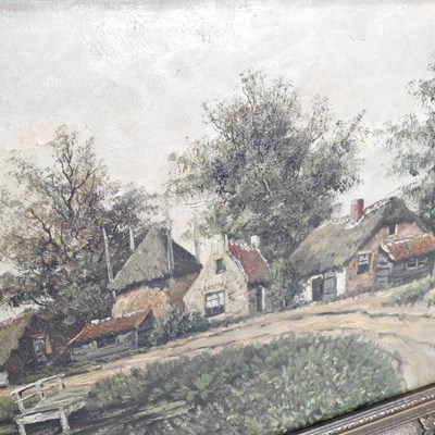Lot 447 - Koch, 20th century, coastal scene with a boat,...
