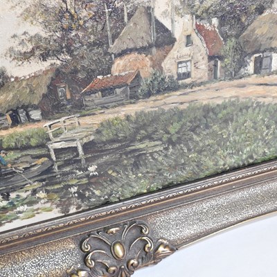Lot 447 - Koch, 20th century, coastal scene with a boat,...