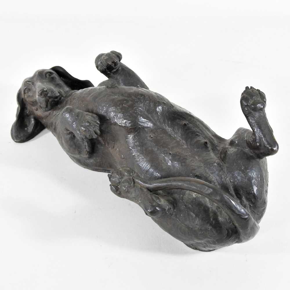 Lot 5 - Doris Lindner, 1896-1979, Recumbent Dachshund,...
