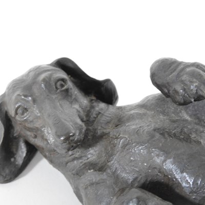 Lot 5 - Doris Lindner, 1896-1979, Recumbent Dachshund,...