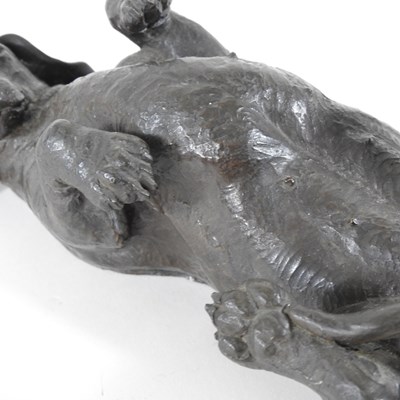 Lot 5 - Doris Lindner, 1896-1979, Recumbent Dachshund,...
