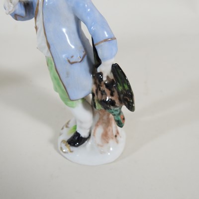 Lot 288 - A Naples porcelain portrait bust of Mars, 15cm...
