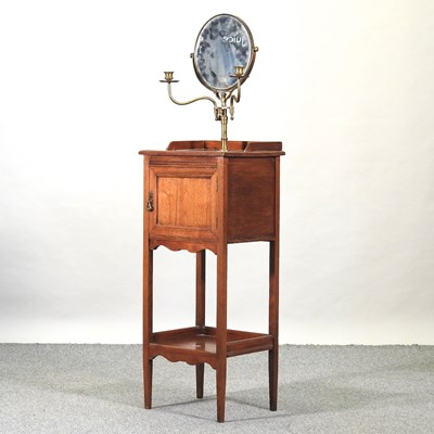 Lot 590 - A Victorian mahogany shaving stand